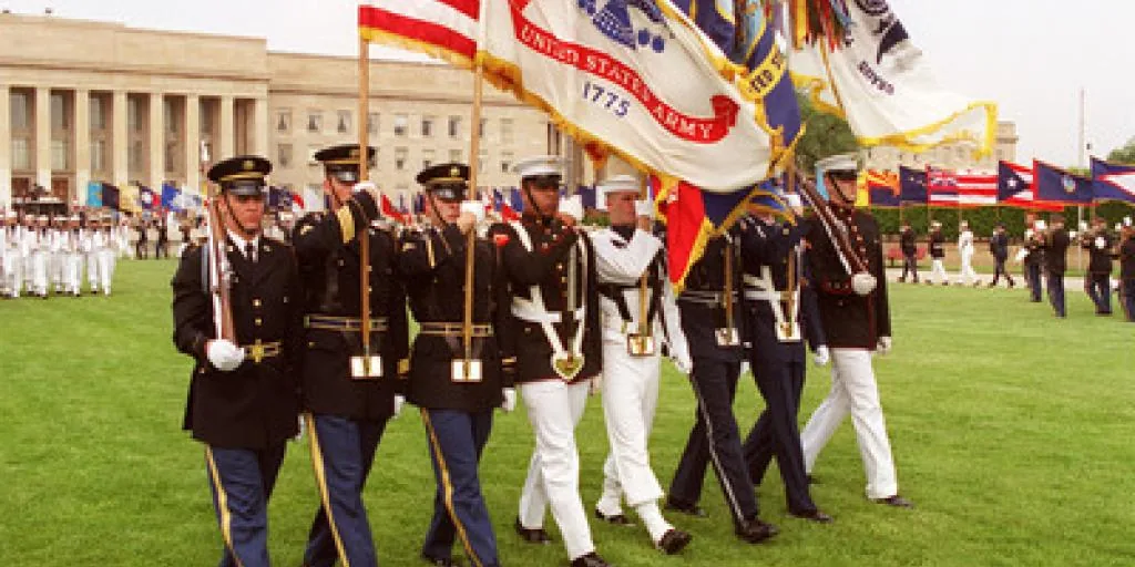 U.S. Military Flags Order of Precedence With the POW/MIA Flag